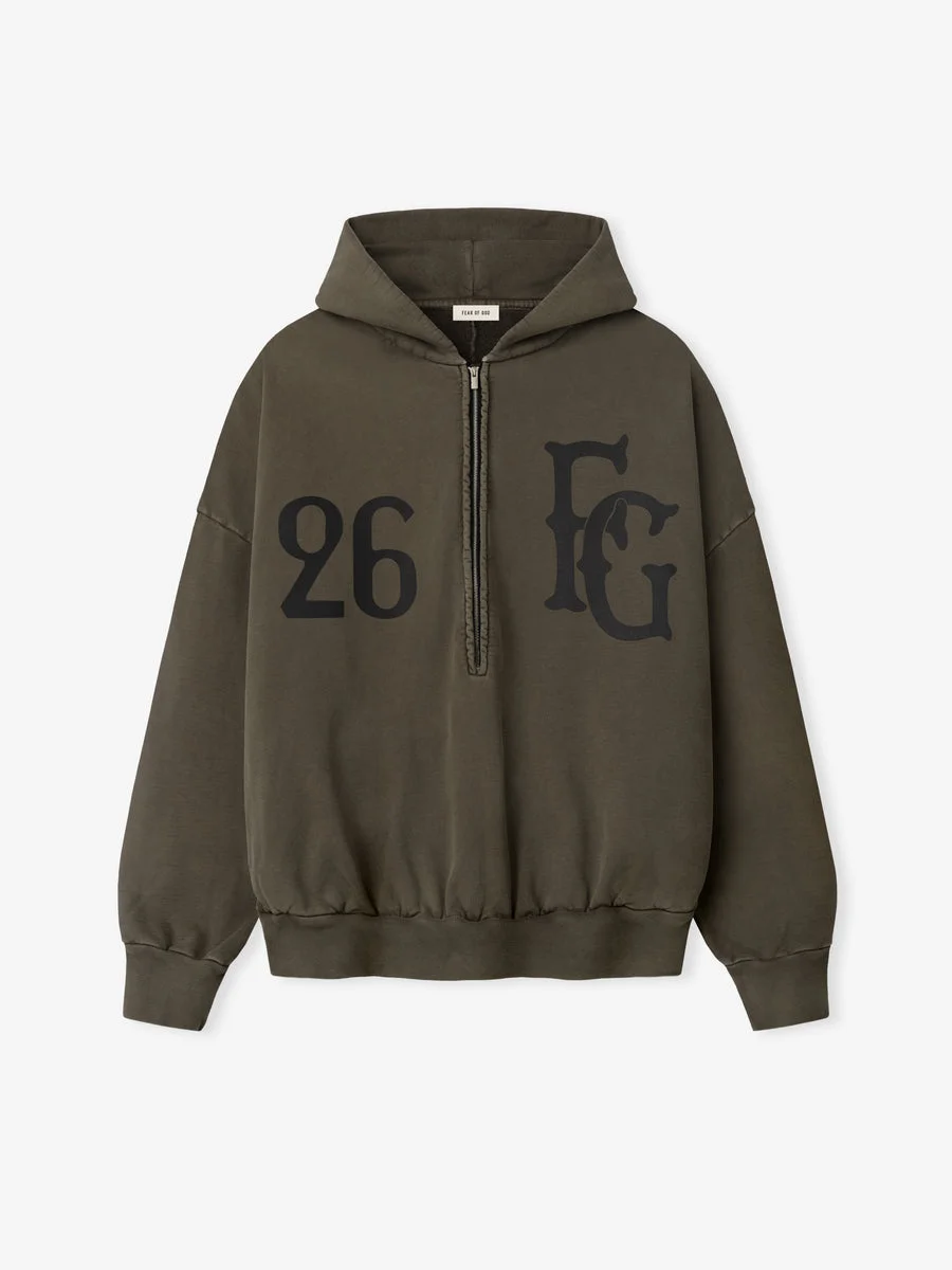 Baseball Club Half Zip Hoodie - 1