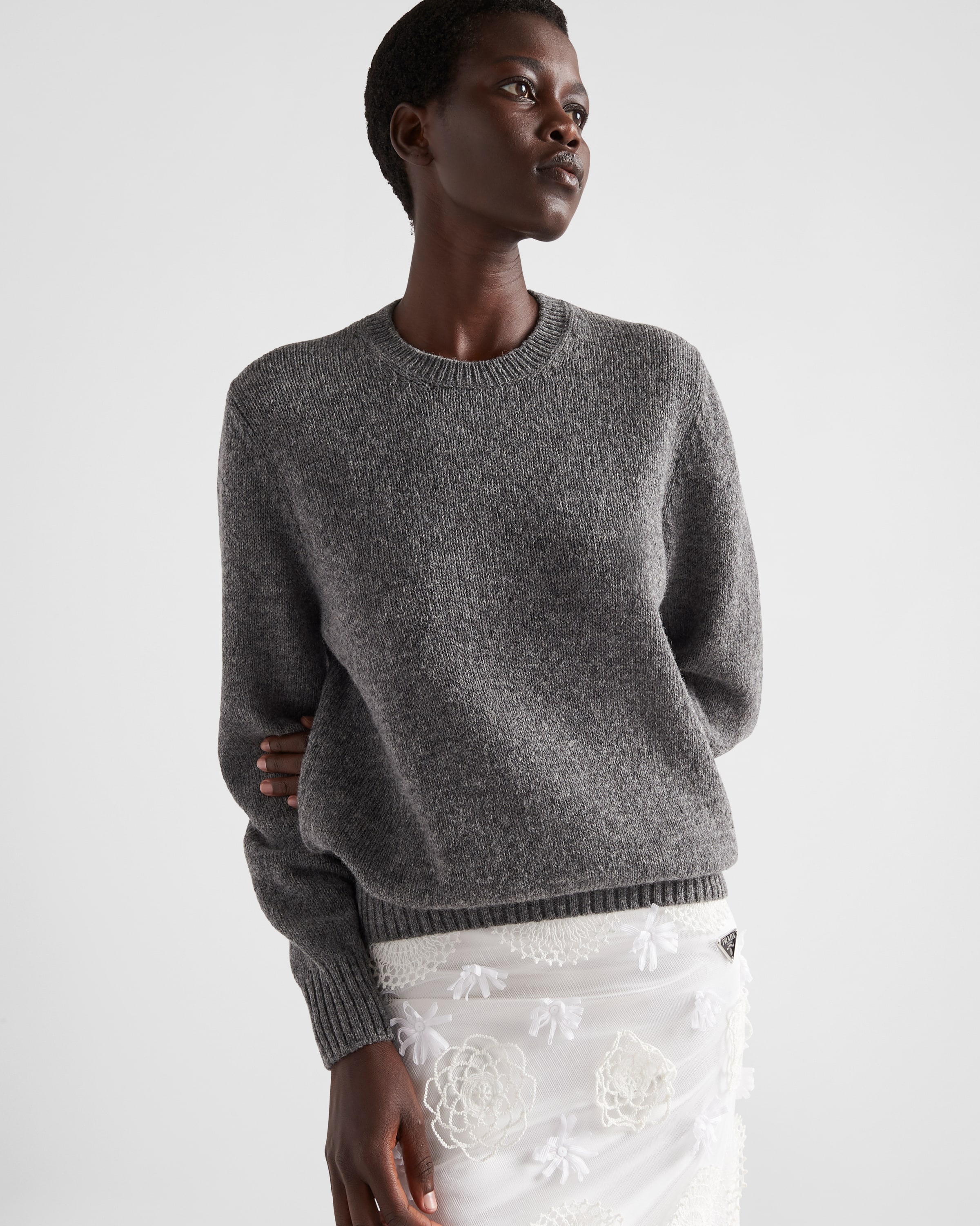 Wool and cashmere crew-neck sweater - 3