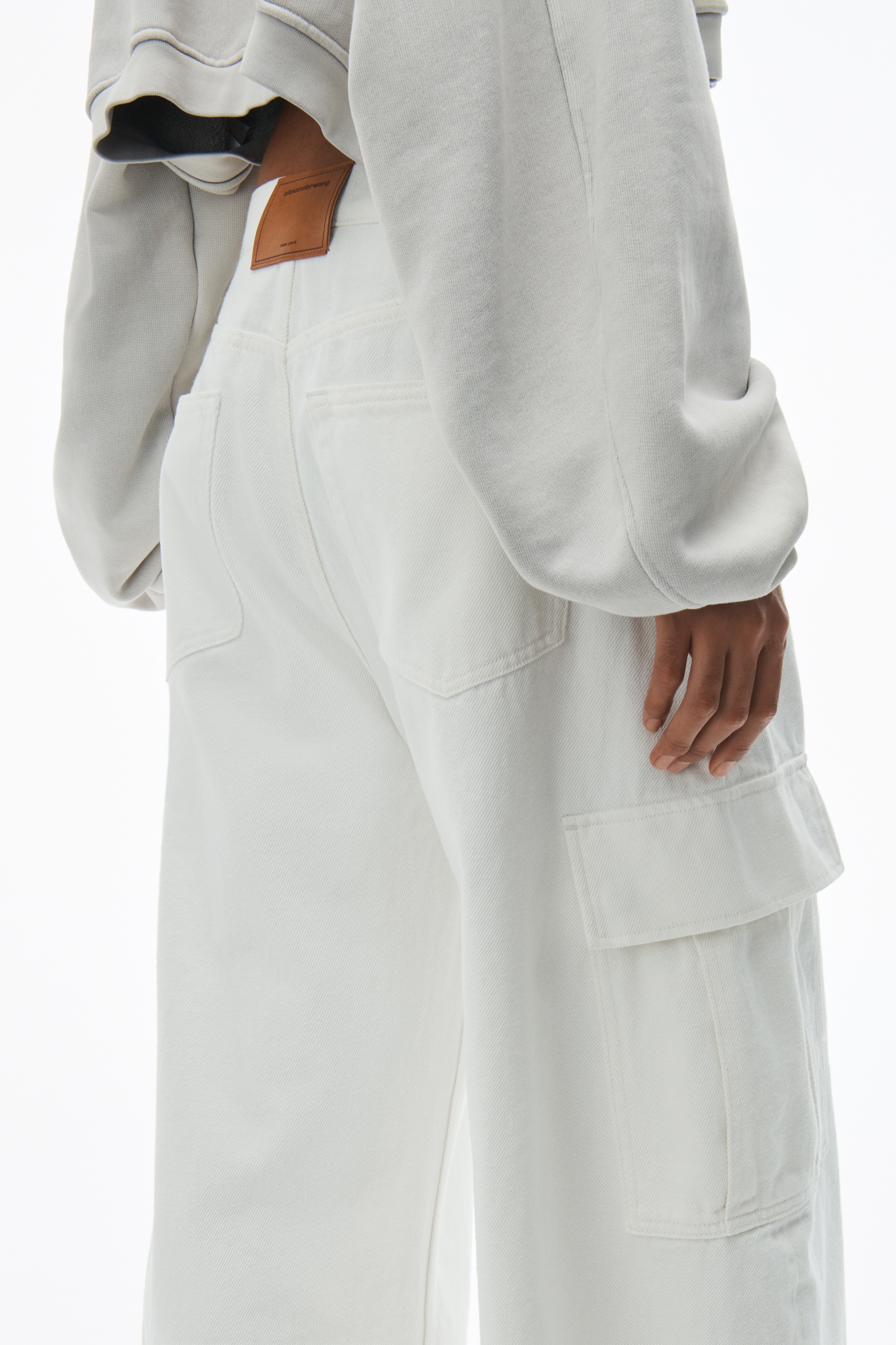 Oversize Cargo Jeans in Cotton - 5