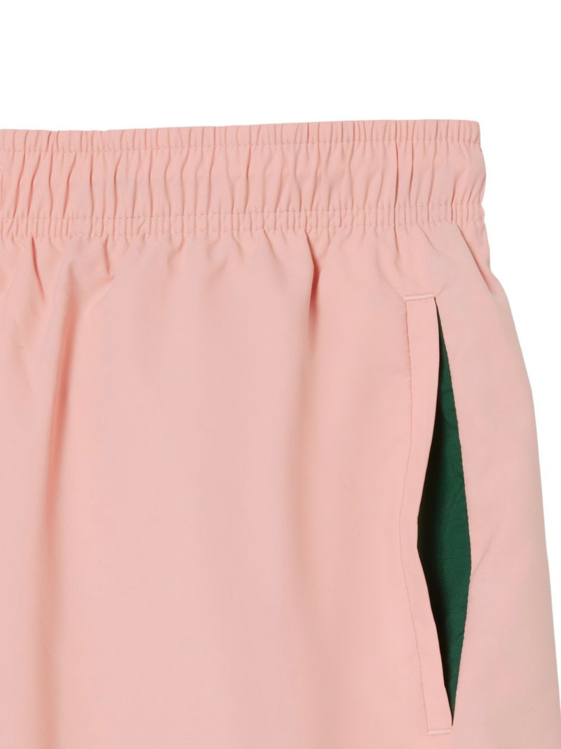 LACOSTE logo-patch drawstring swim shorts outlook