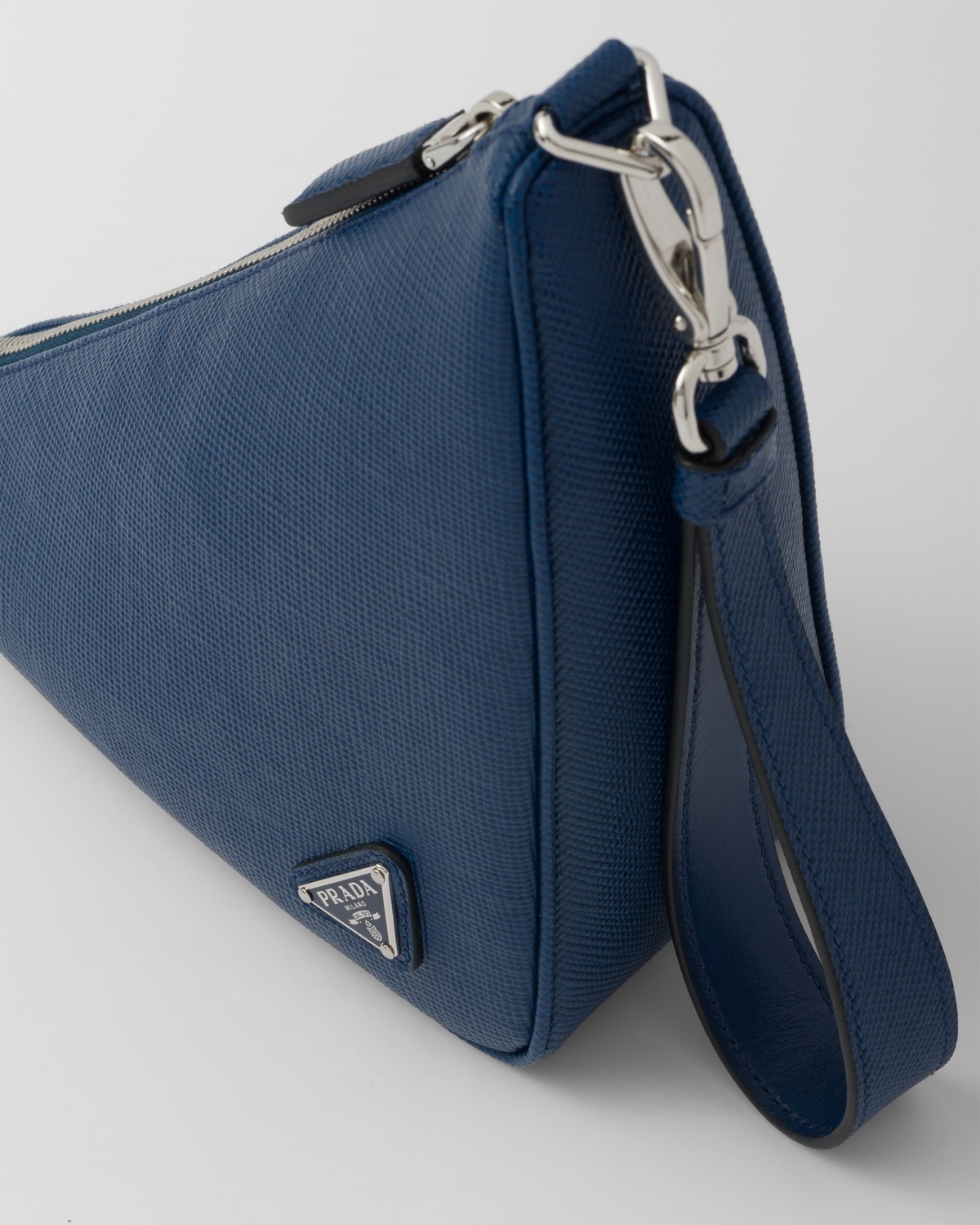 Leather Prada Triangle pouch - 6