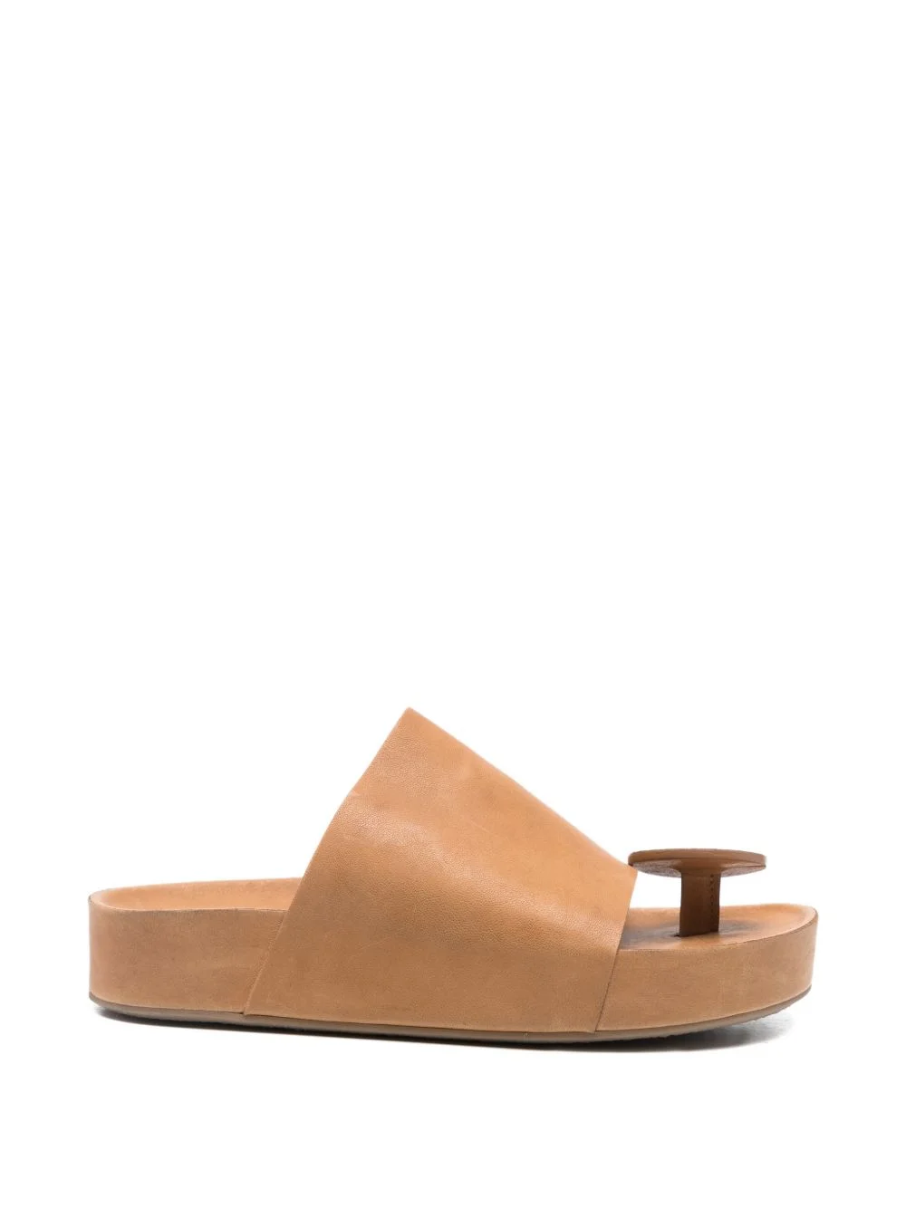 open-toe leather sandals - 1