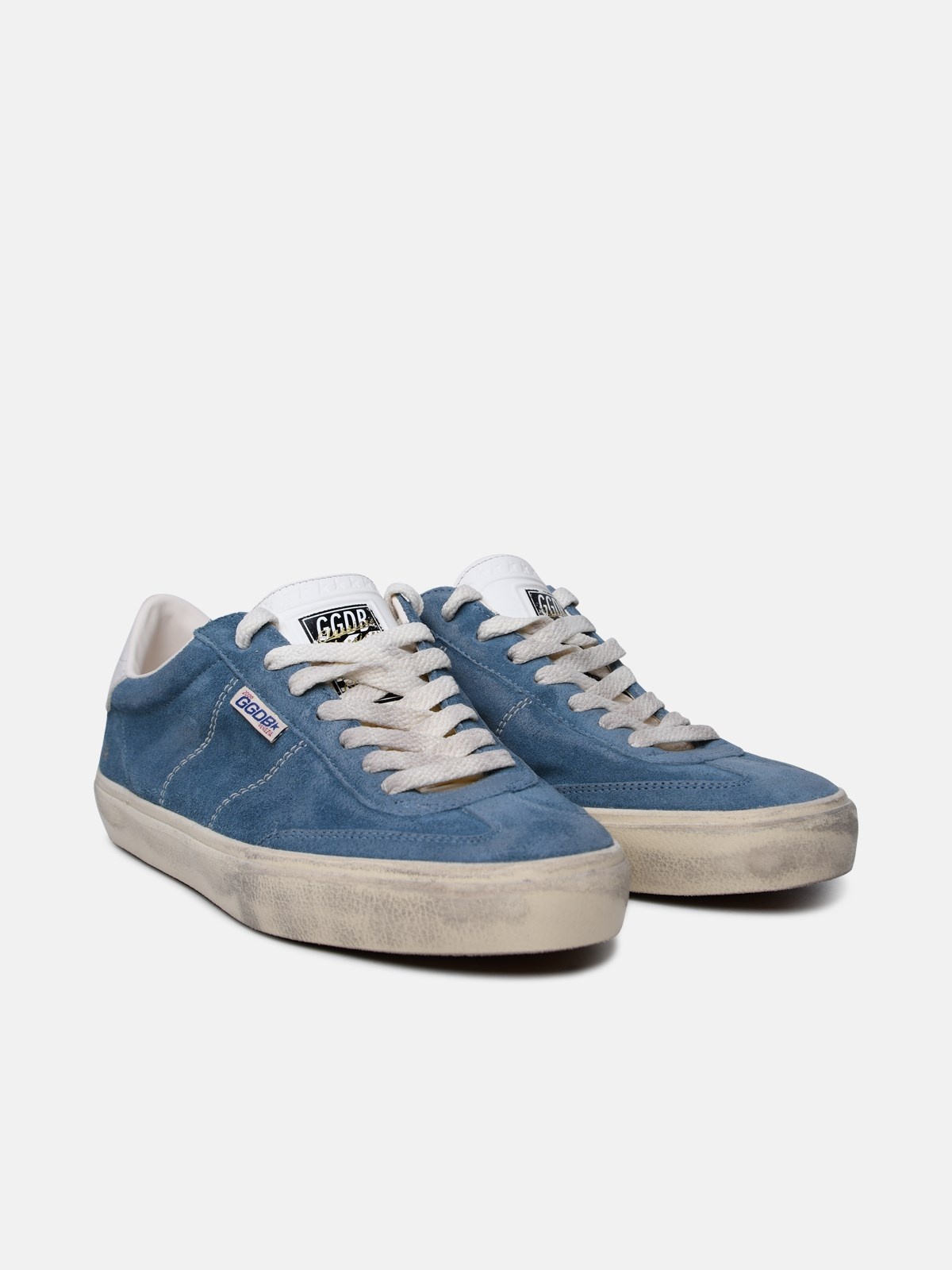 'SOUL STAR' BLUE LEATHER SNEAKERS - 2