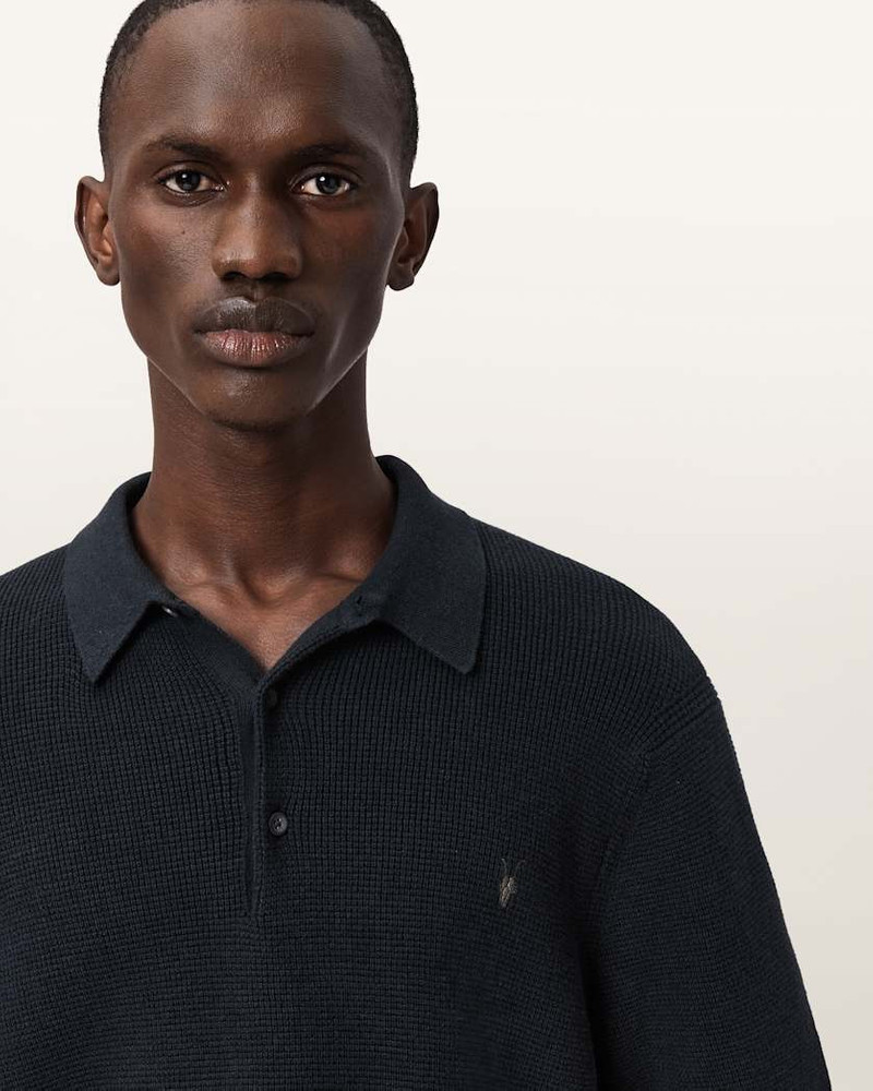 ASPEN WAFFLE TEXTURE RAMSKULL POLO SHIRT 3