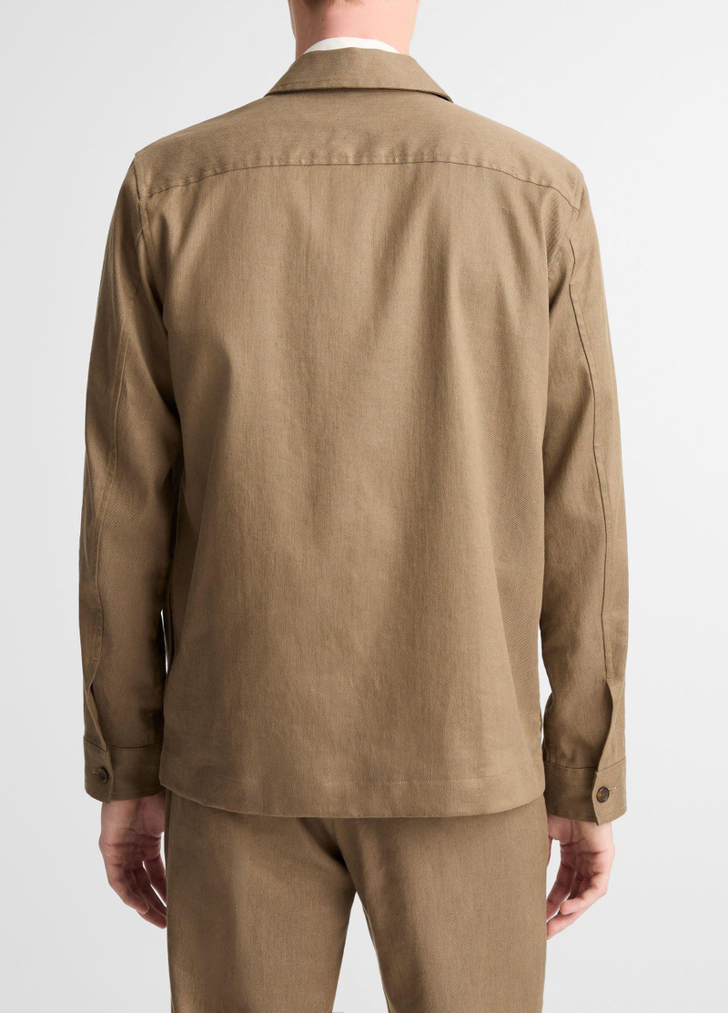 Vince Italian Linen-Cotton Chore Coat outlook