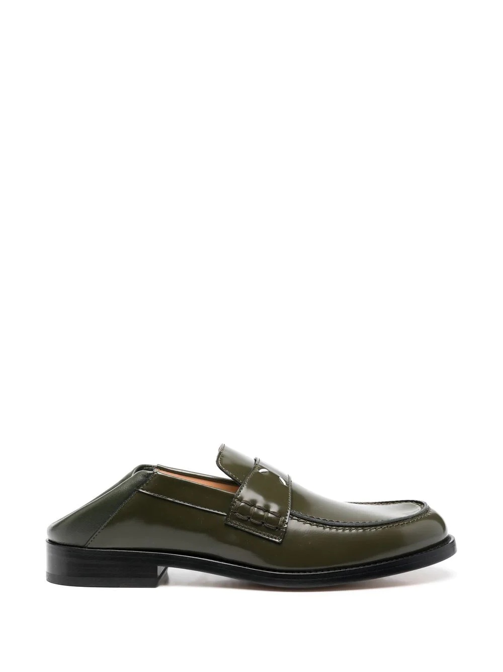four-stitch leather loafers - 5