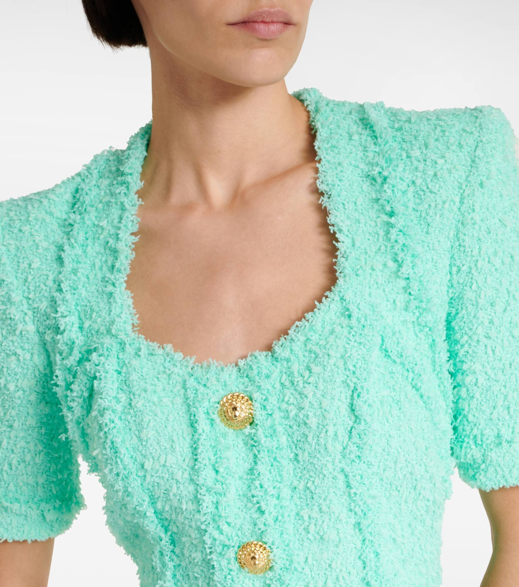 Embellished tweed minidress - 4