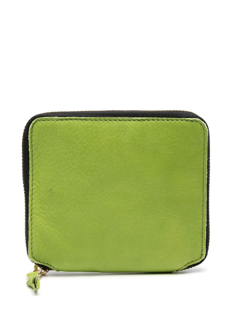 washed bi-fold zip-up wallet 1