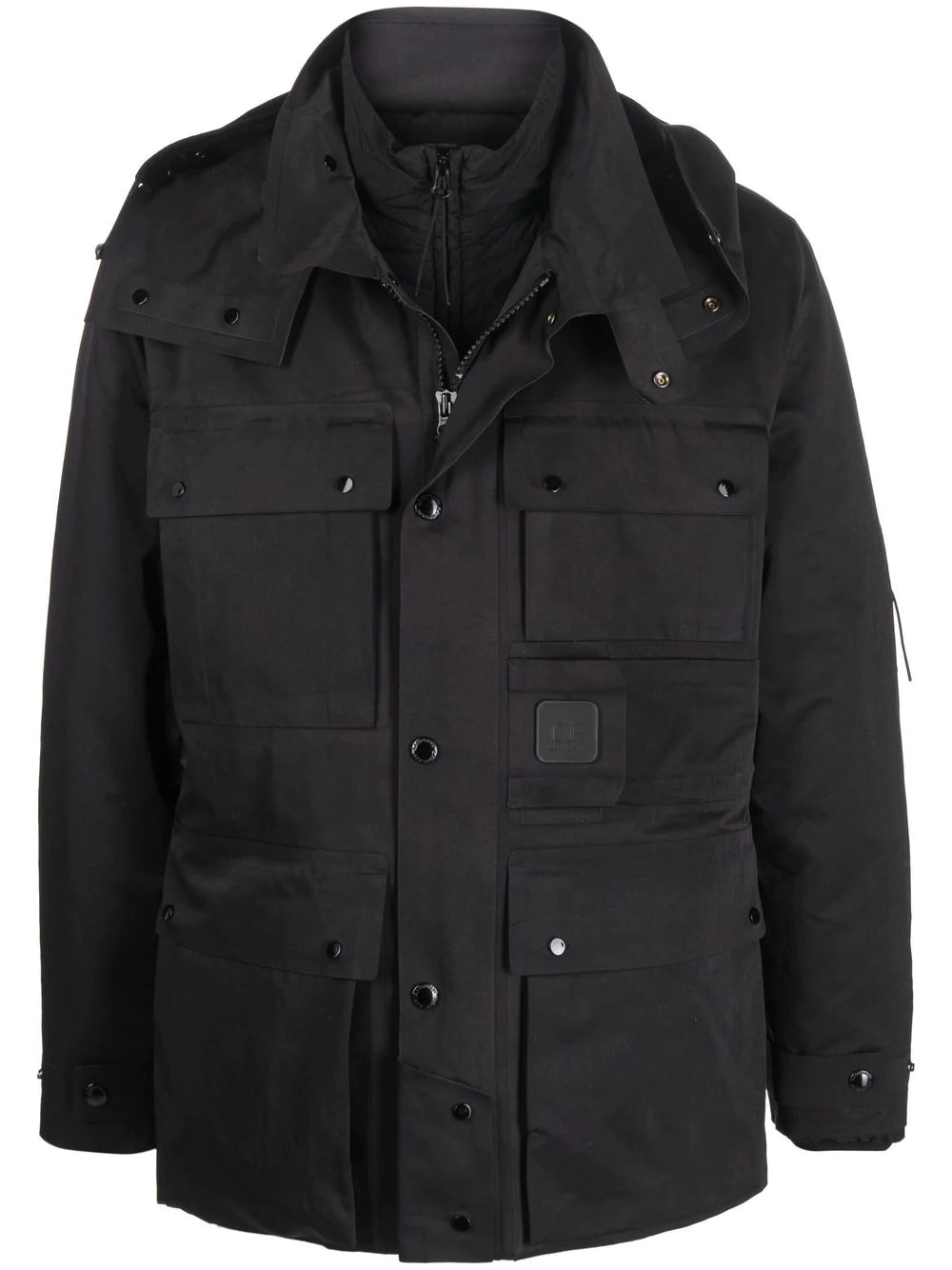 cargo-pocket zipped jacket - 1