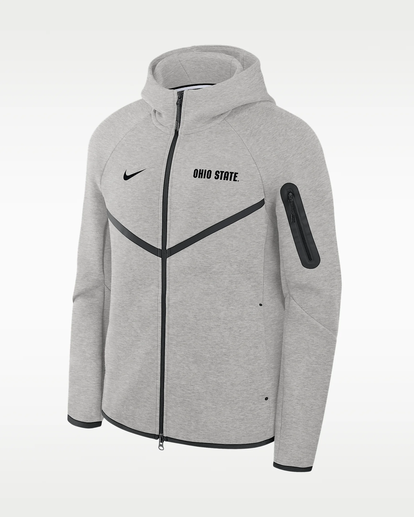 Ohio State Tech Fleece Men's Nike College Full-Zip Hooded Jacket - 1