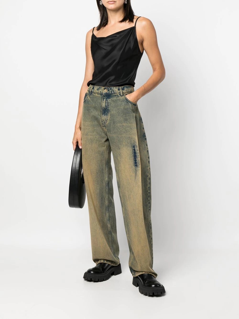 mid-rise straight-leg jeans - 3