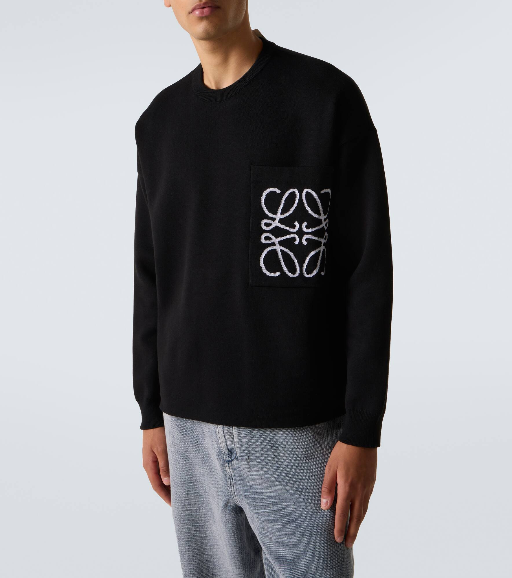 Anagram embroidered sweater - 3