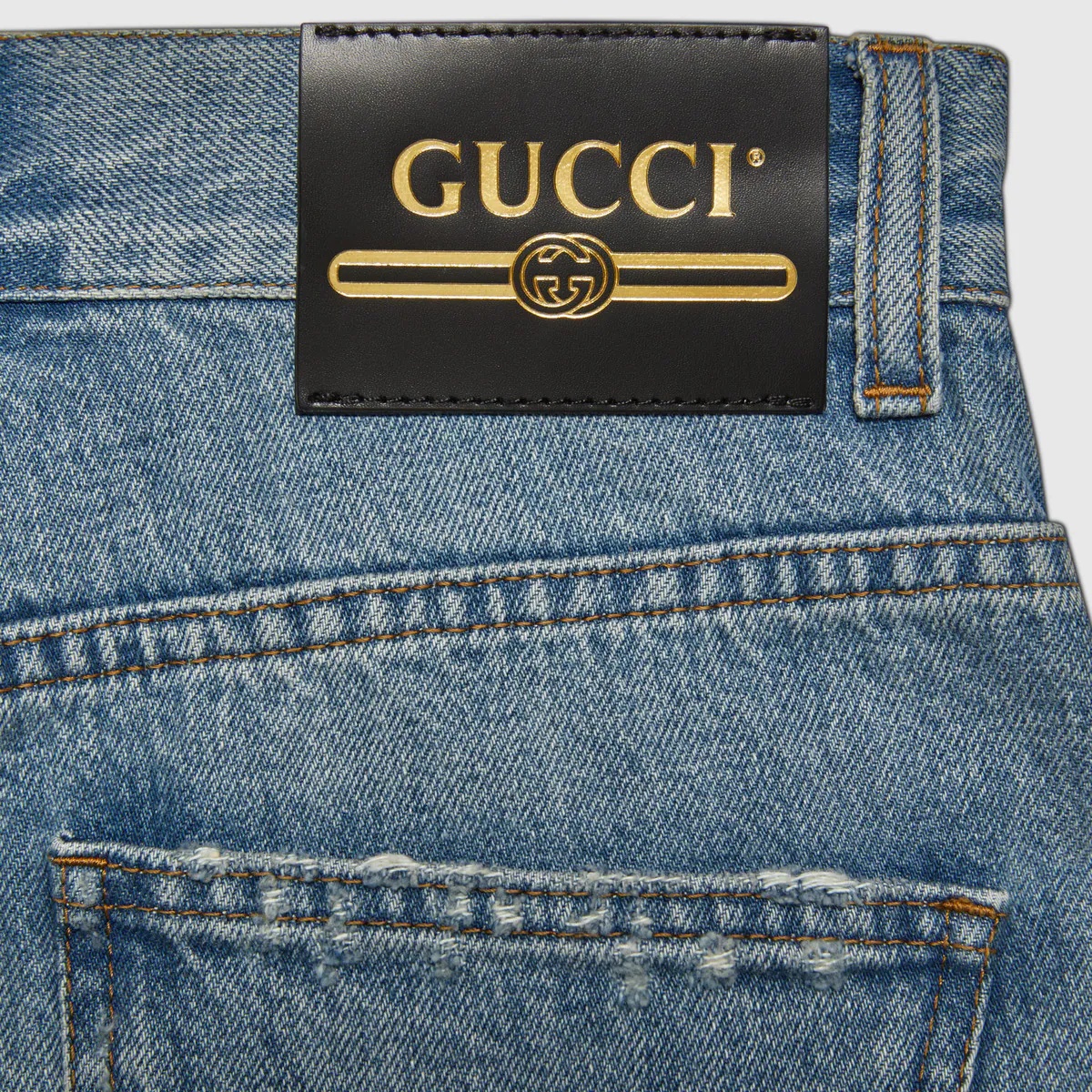 Gucci Les Pommes denim shorts - 7