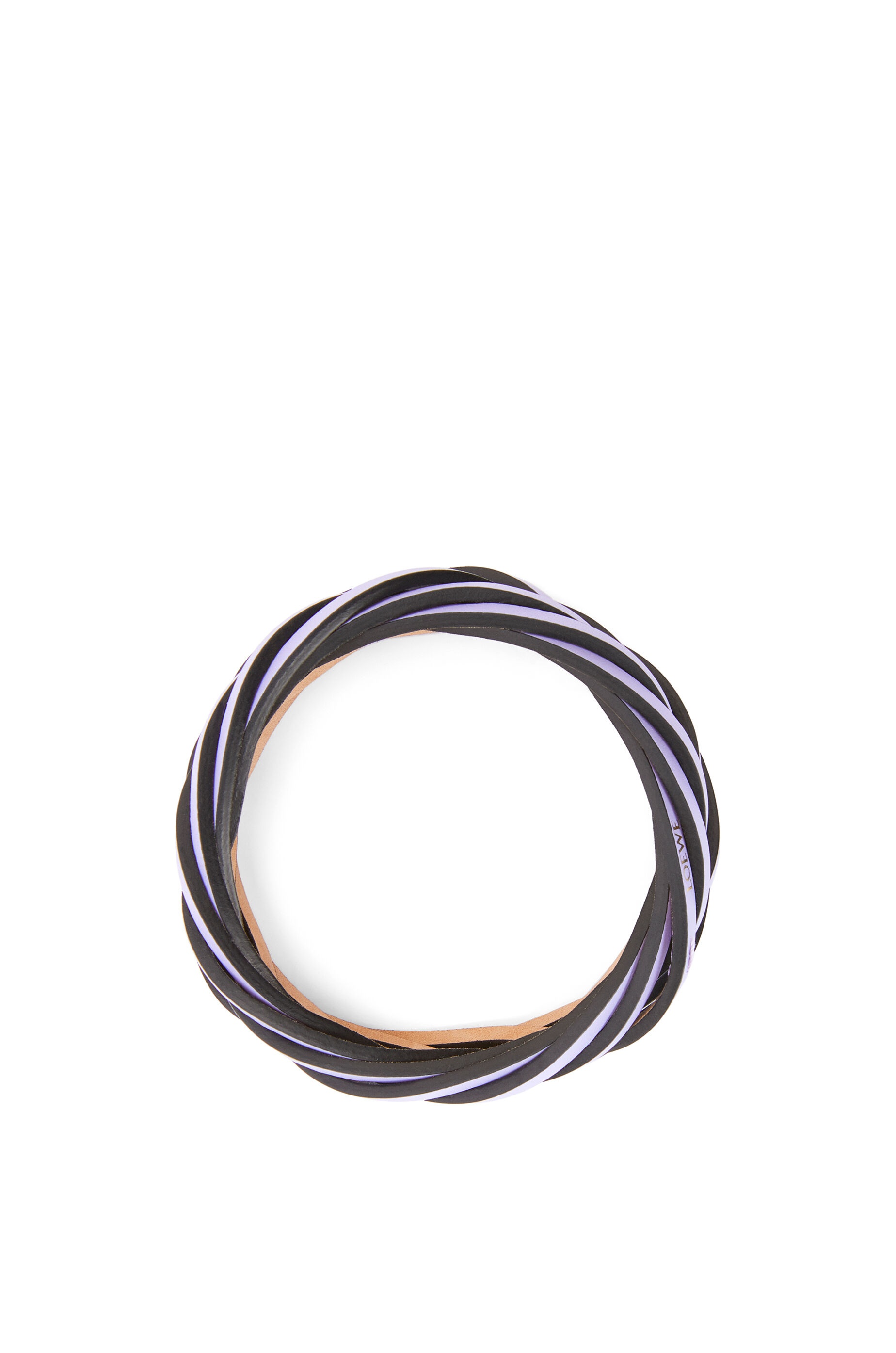 Braided bangle in classic calfskin - 3