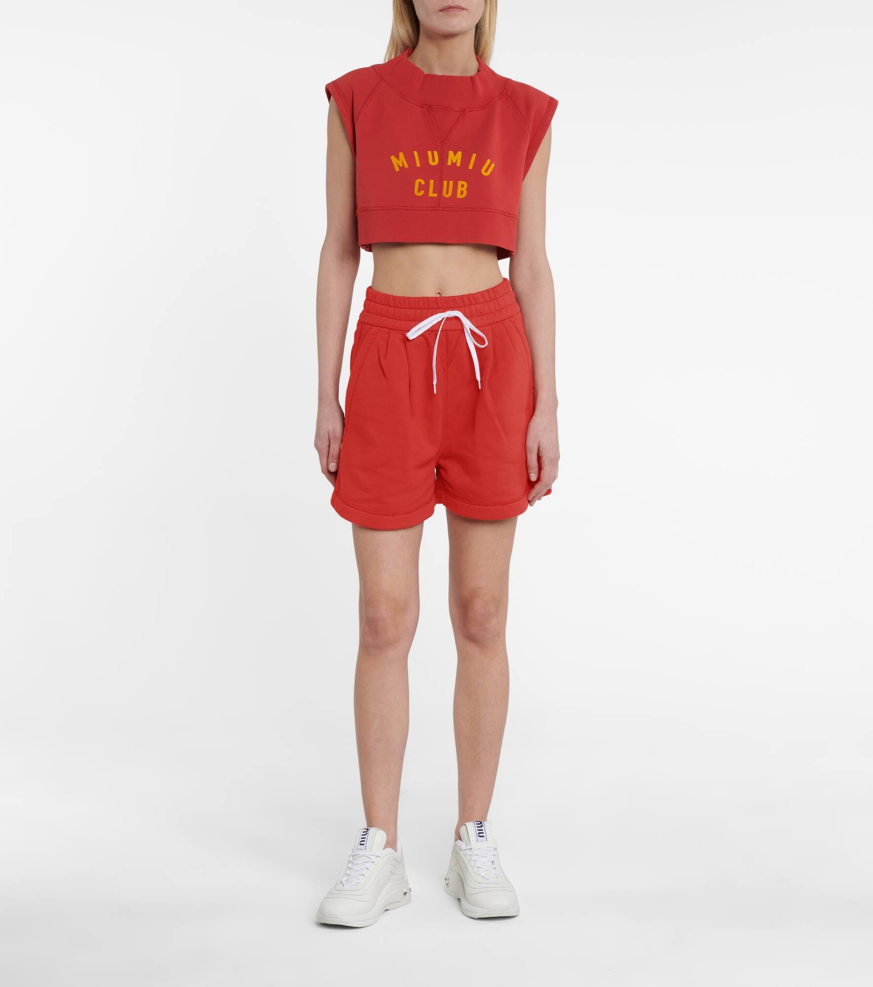 Drawstring cotton shorts - 2