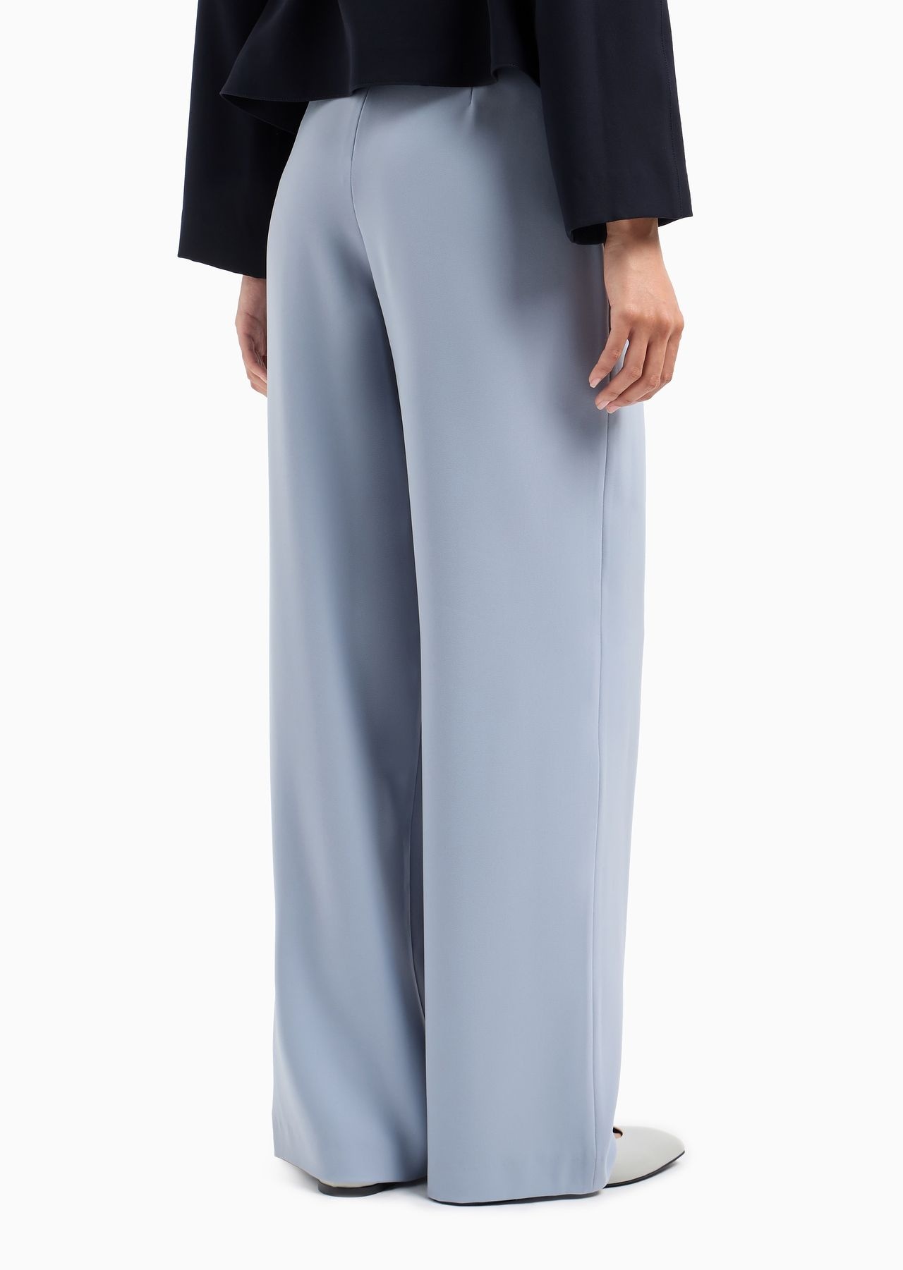 Technical cady trousers with darts and side buttons - 3