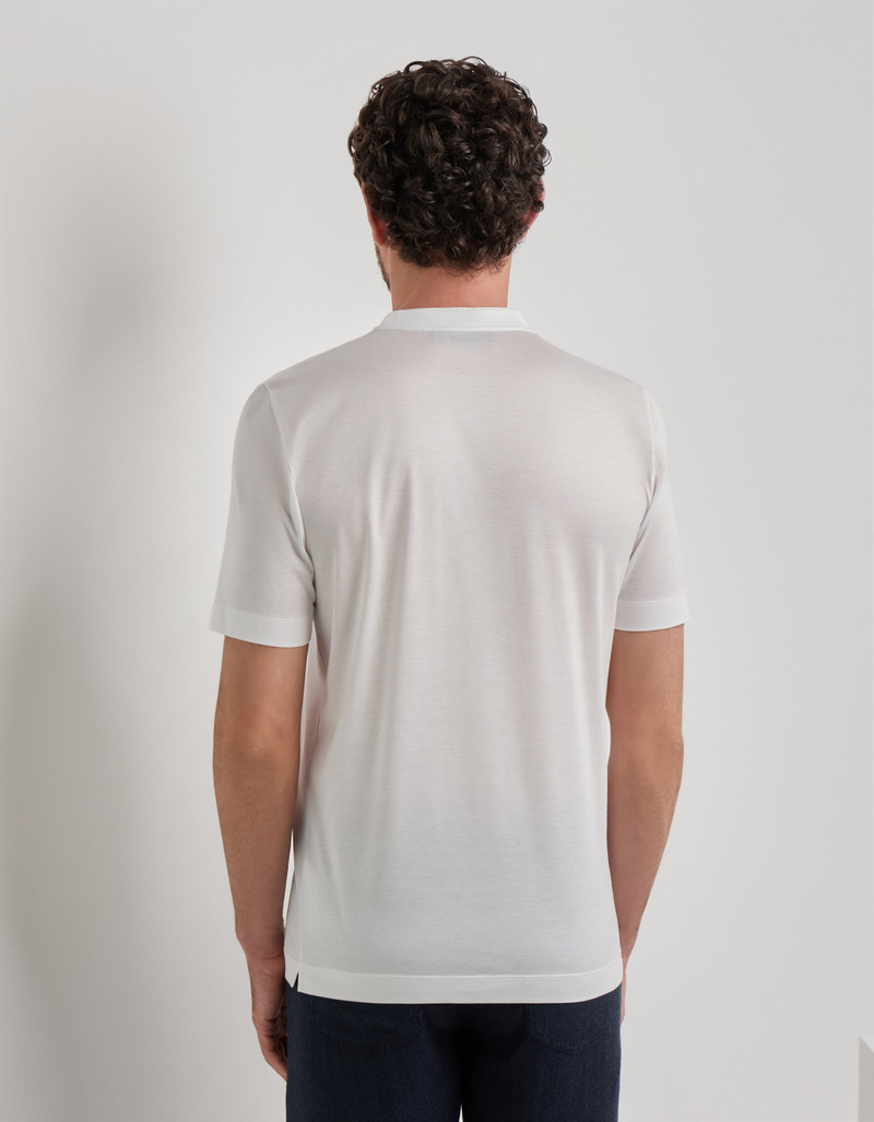 WHITE T-SHIRT IN FILOSCOZIA COTTON 3