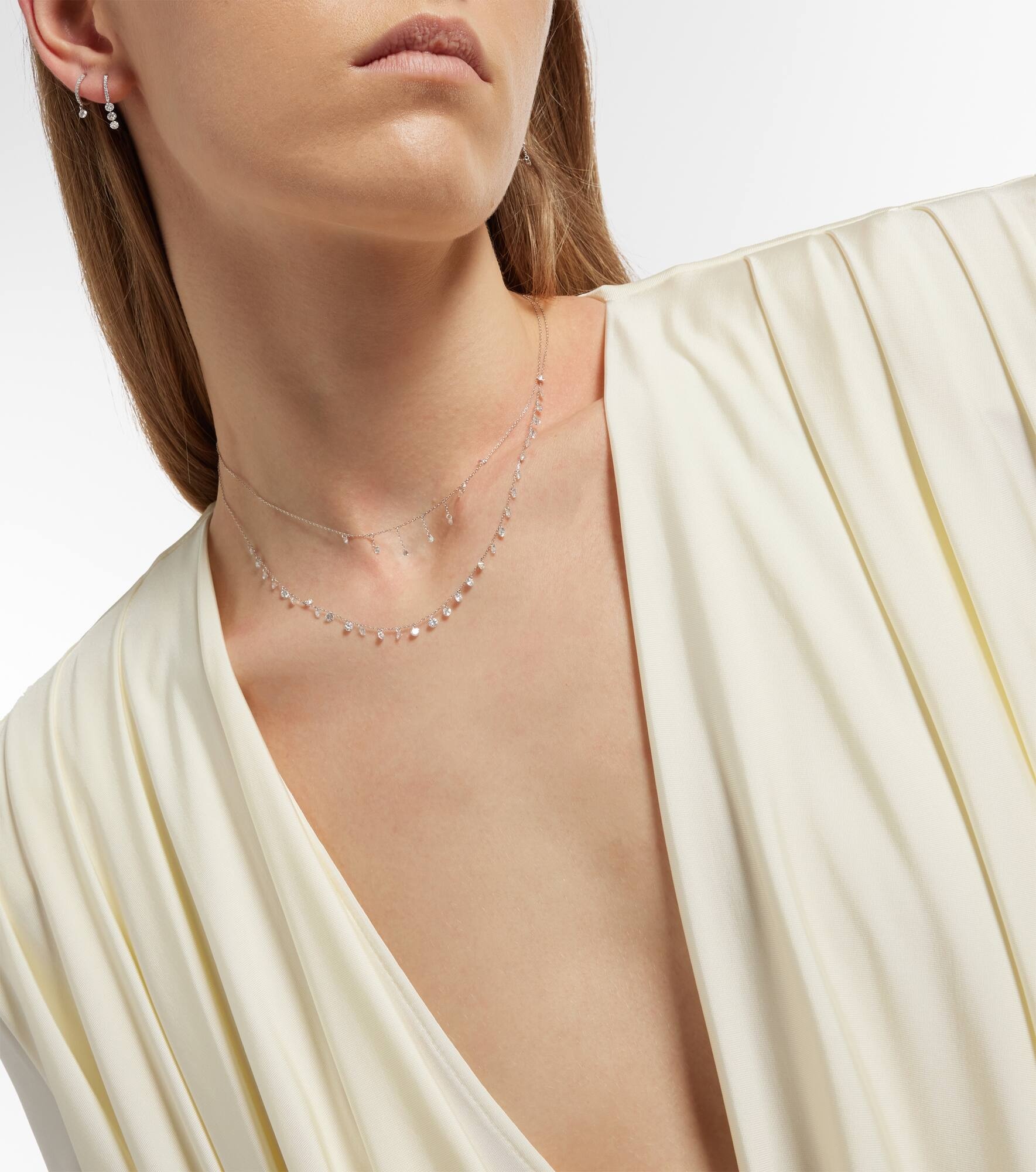 La Foule 18kt white gold necklace with diamonds - 5