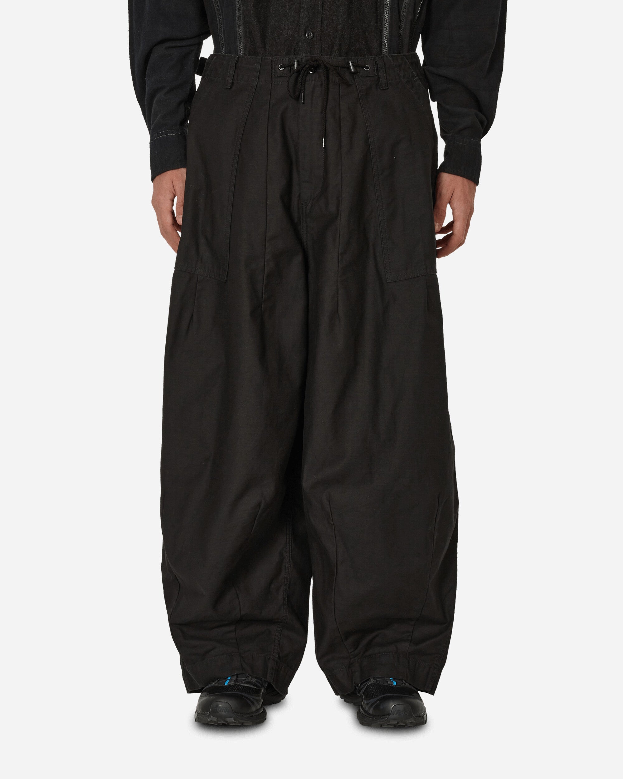 NEEDLES H.D. Pants Fatigue Black | slamjam | REVERSIBLE