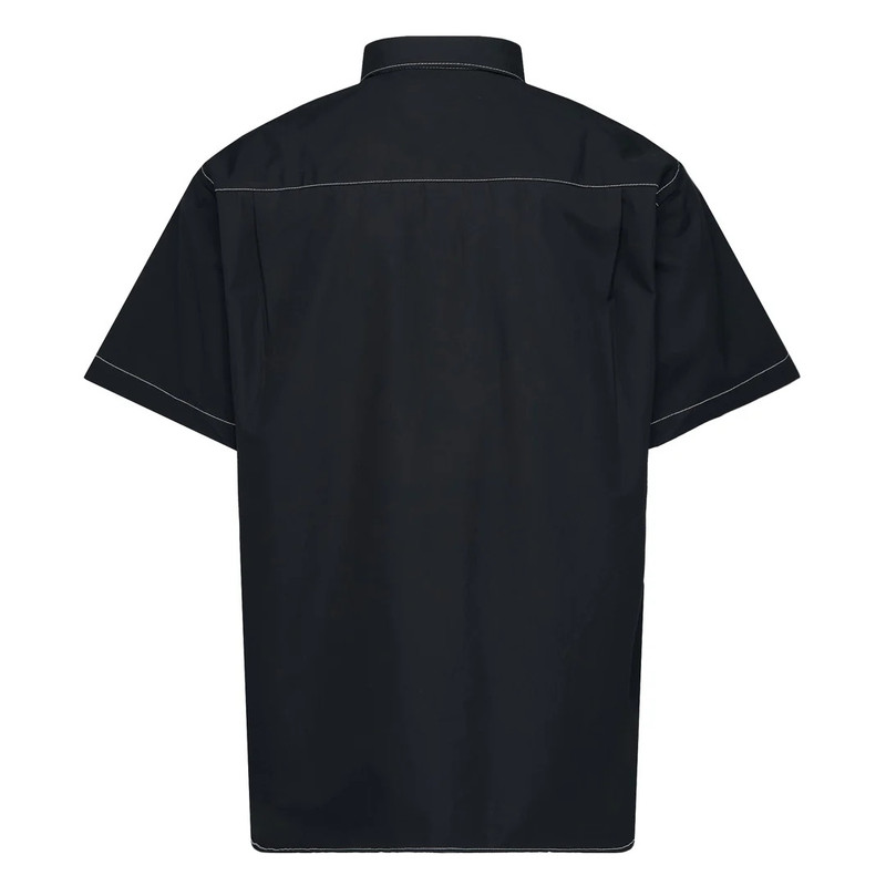 Comme des Garçons Homme Black Contrast-Stitching Detail Shirt outlook