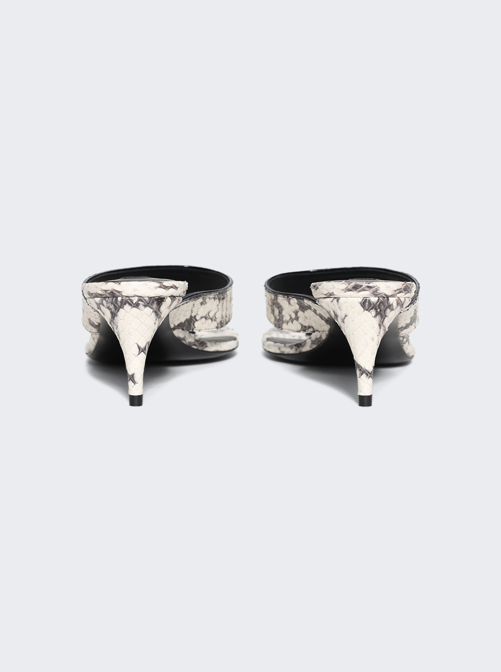 Thong Mules 55 Blanc Boir - 2