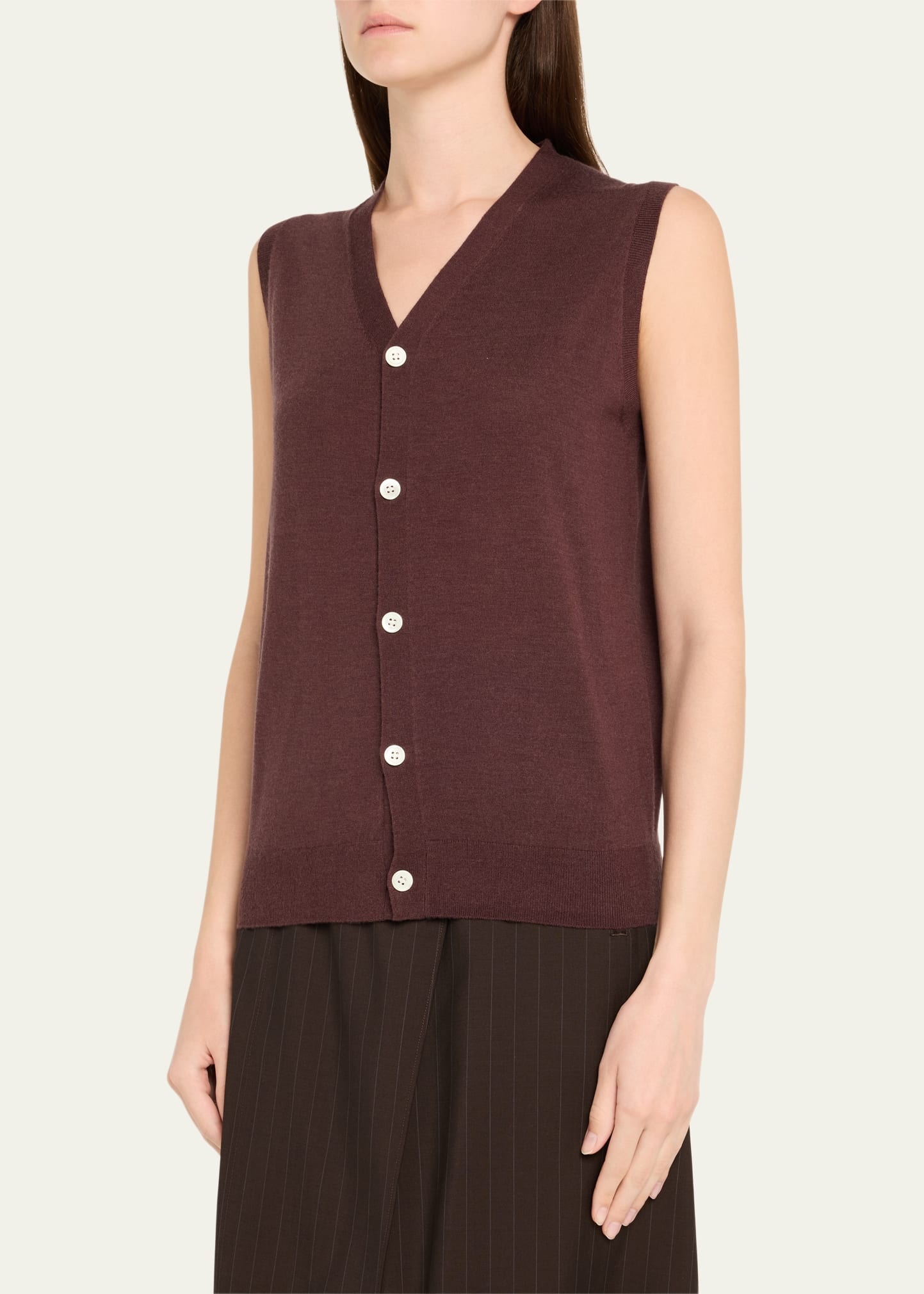 Wool-Cashmere Vest - 4