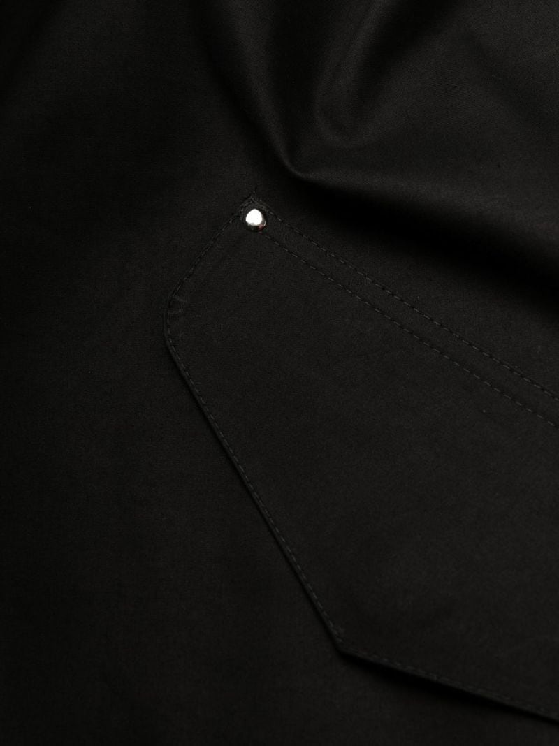 hooded mid-length raincoat - 7