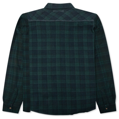 NEEDLES OVER DYED RIBBON WIDE SHIRT - GREEN outlook