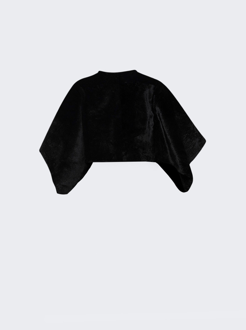 NOUR HAMMOUR Edra Shearling Black outlook