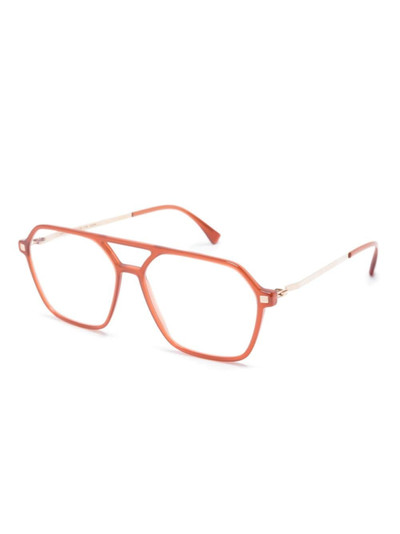 MYKITA pilot-frame gradient-effect glasses outlook