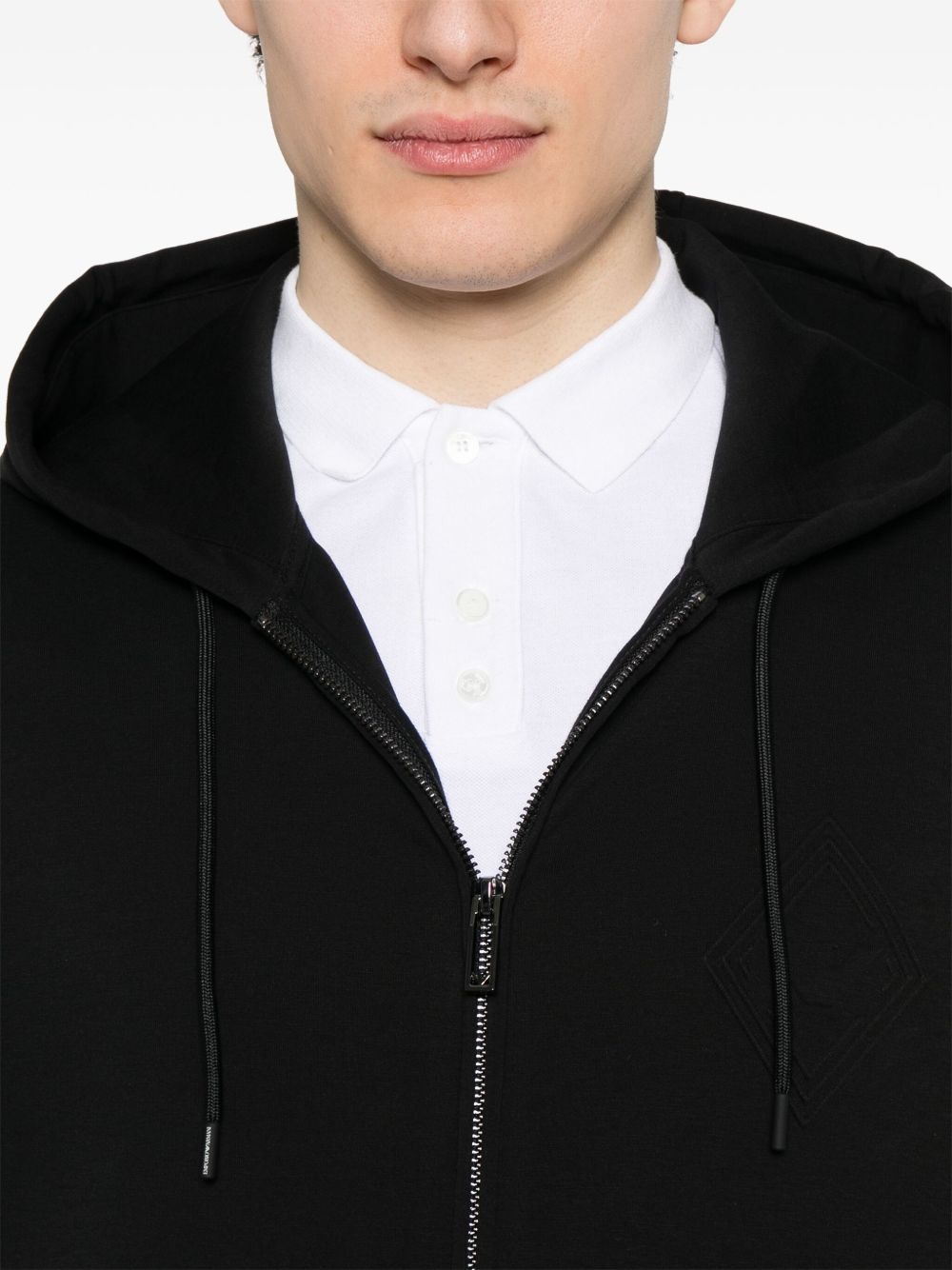logo-embossed hoodie - 5
