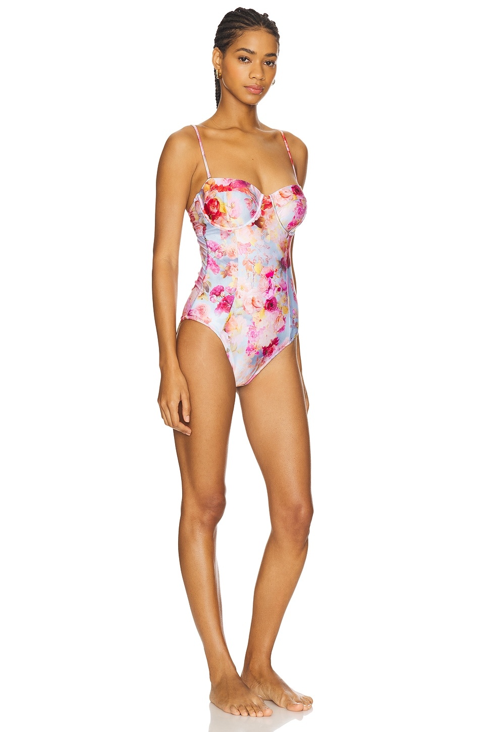 Amie Soft Cloud Underwire Bandeau One Piece Swimsuit - 3