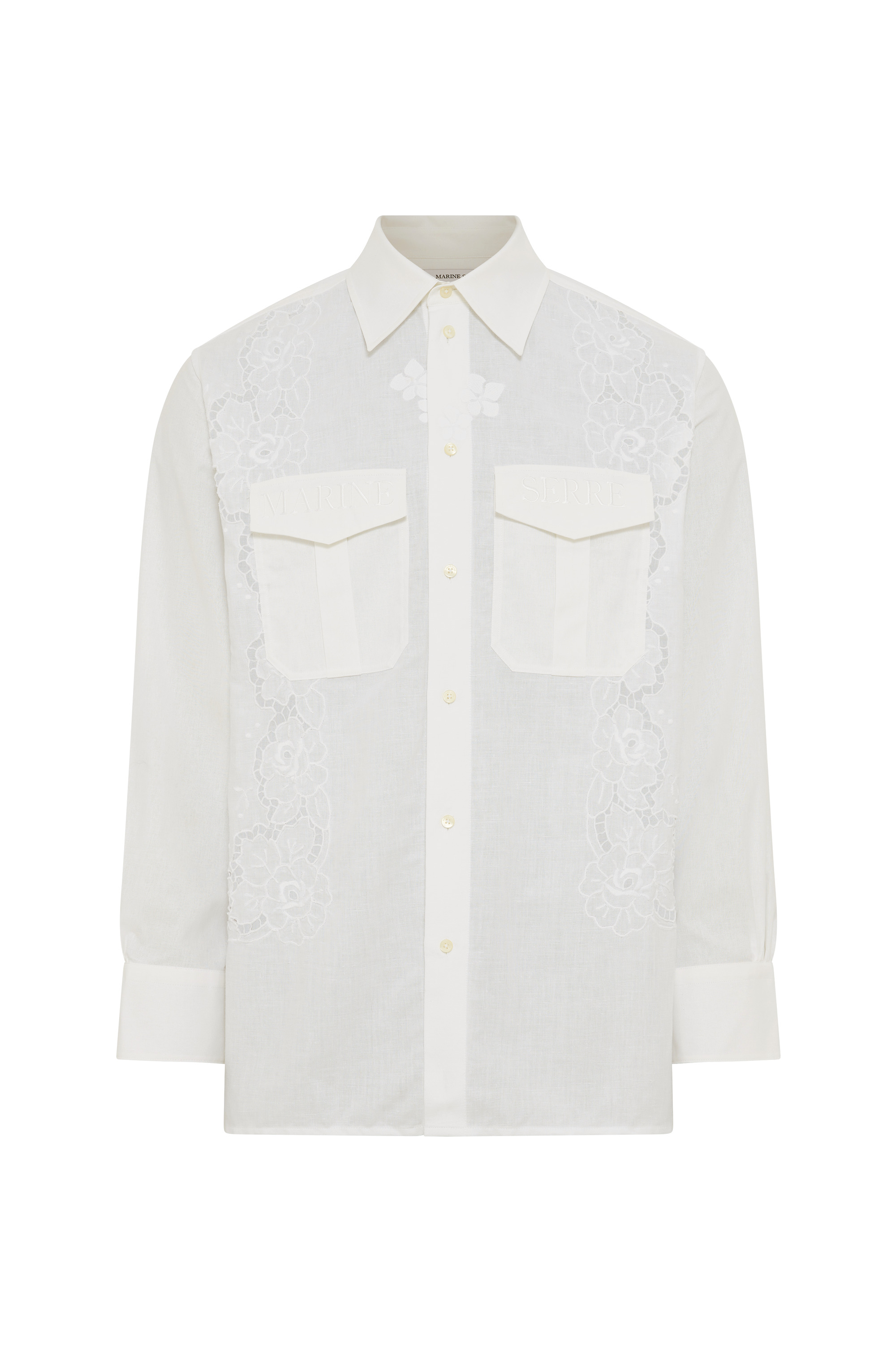 Upcycled Household Linen Twin Pocket Shirt - 1