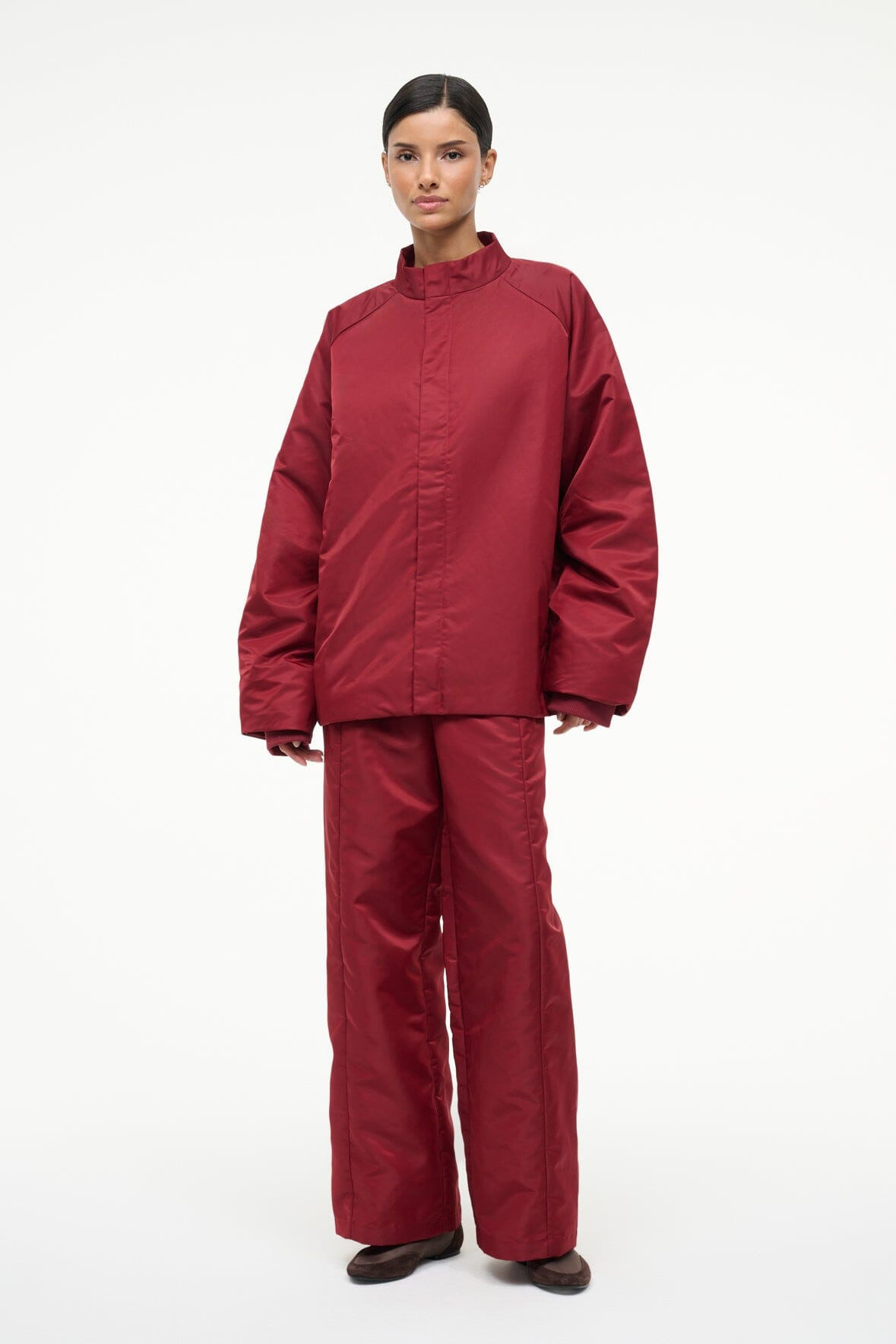 STAUD CAL JACKET DEEP RED - 3