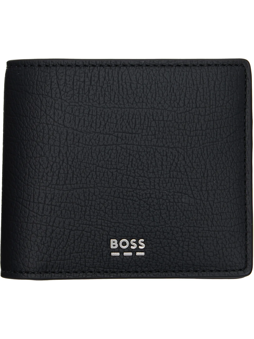 Black Logo-Lettering Wallet - 1