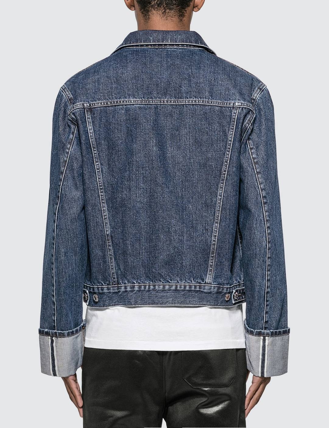 Cuffed Monogram Masc Trucker Jean Jacket - 3