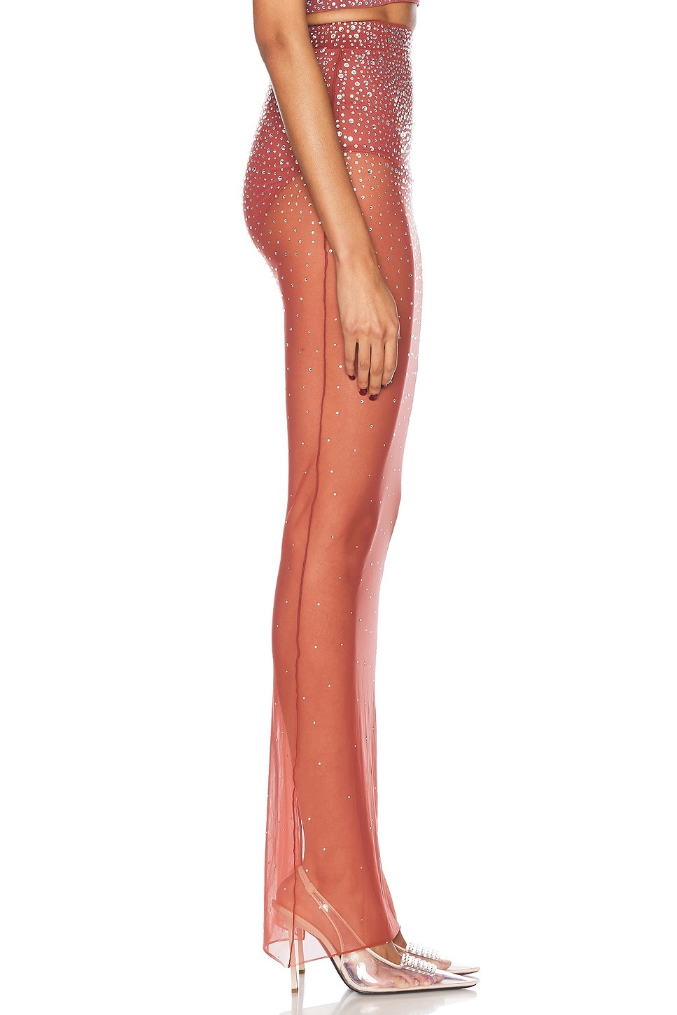 Crystal Mesh Maxi Skirt - 3