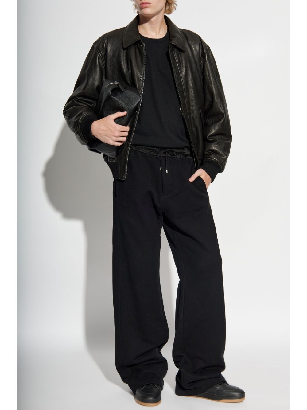 leather bomber jacket - 2
