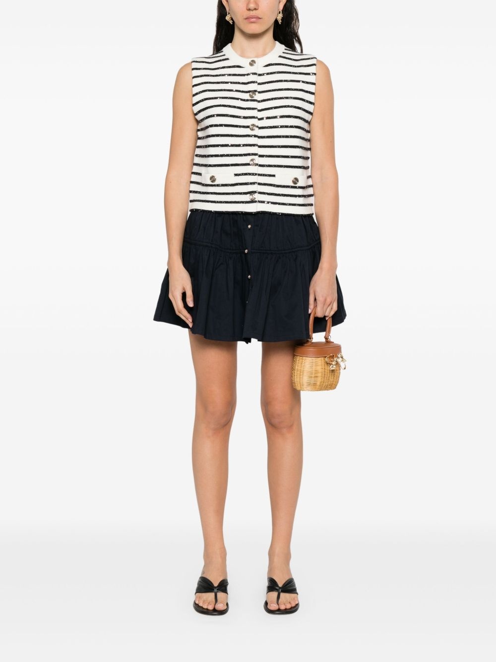 tiered mini skirt - 2