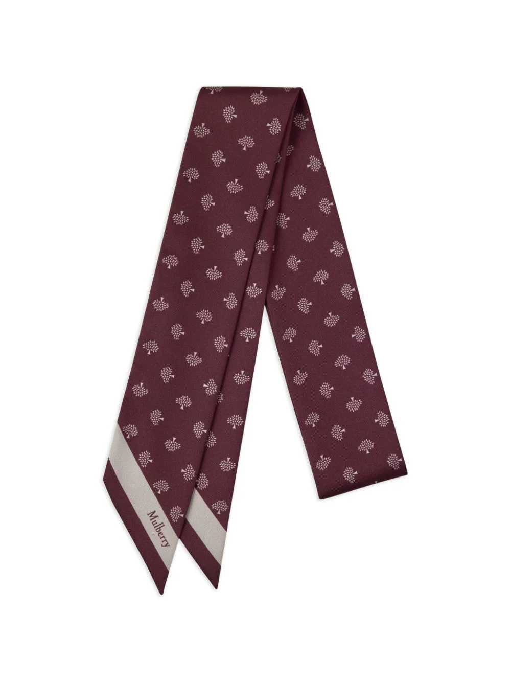 Skinny tree-prints scarf - 1