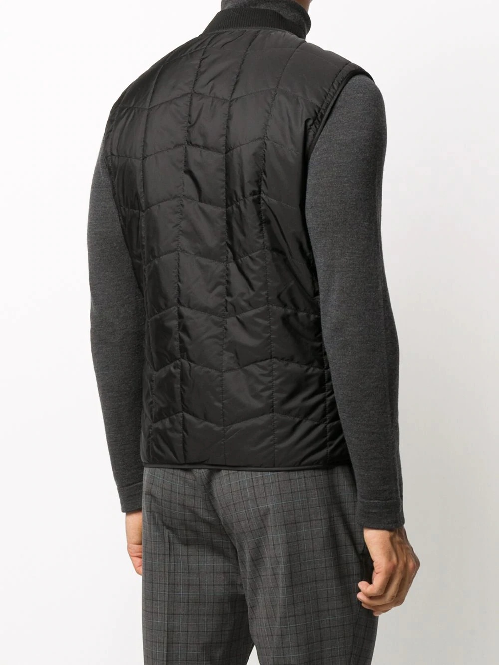 quilted zip-up gilet - 4