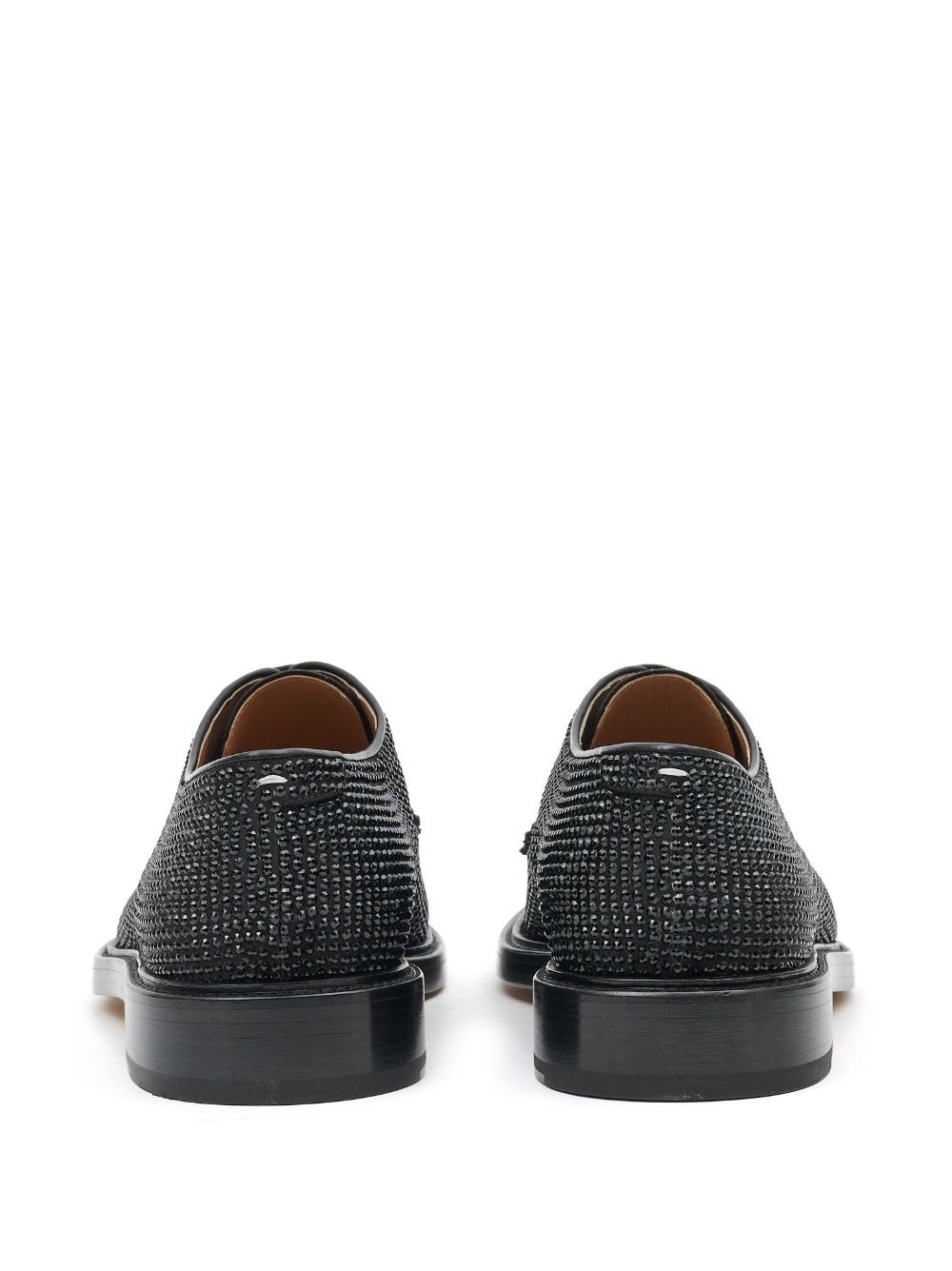 crystal-embellished lace-up shoes - 3