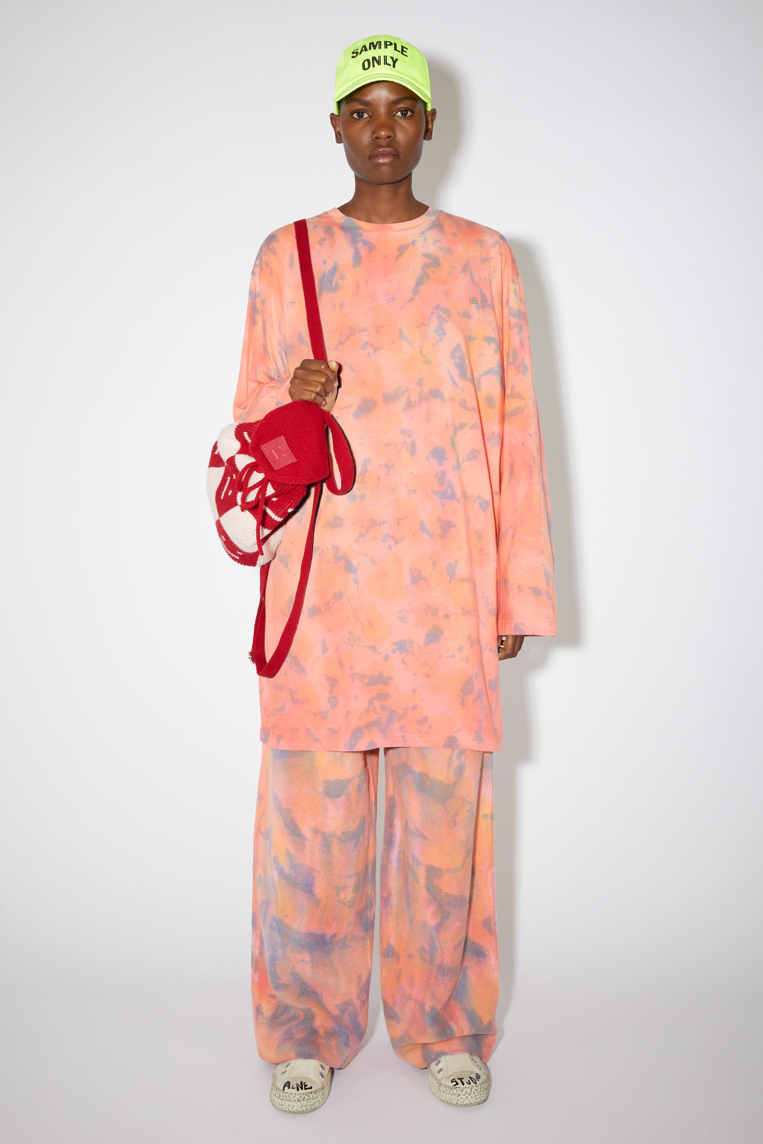 Jersey shirt dress - Peach orange - 2