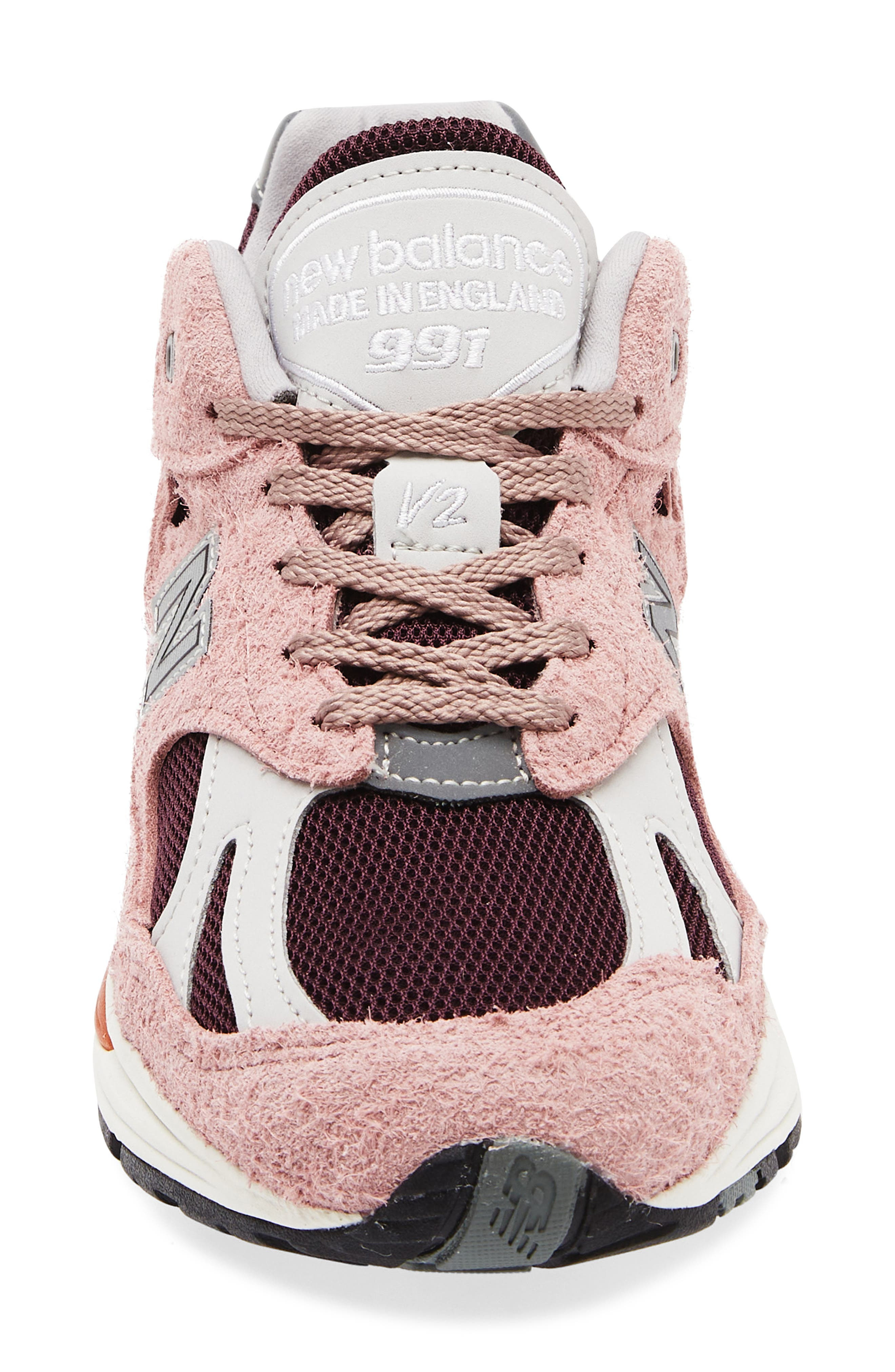 New Balance Gender Inclusive Made in UK 991 v2 Sneaker in Deauville Mauve/Fig at Nordstrom - 4