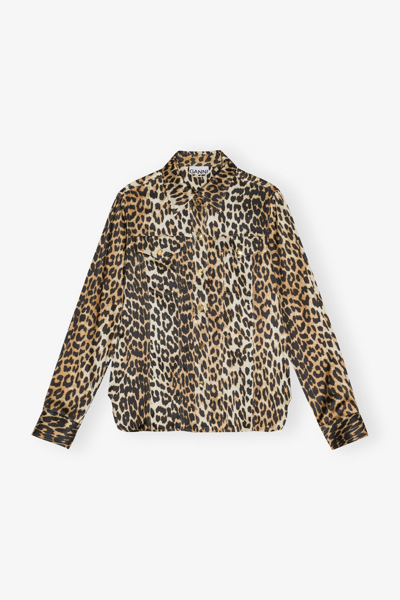 LEOPARD PRINT SATIN SHIRT 1