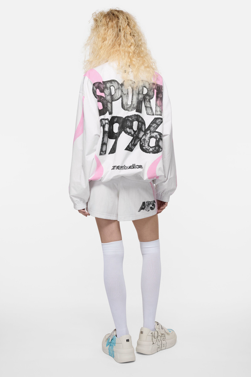 Technical jacket with logo - Optic White 3