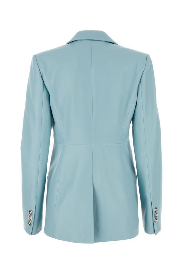 ジャケット VERSACE Light-blue leather blazer (10114131A10125 1V590) 楽天市場】【数量限定・在庫限り・早い者勝ち！】 ヴェルサーチ