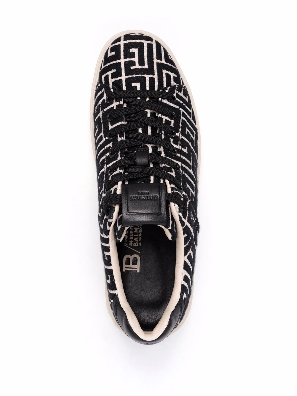 B-Court monogram-pattern sneakers - 4