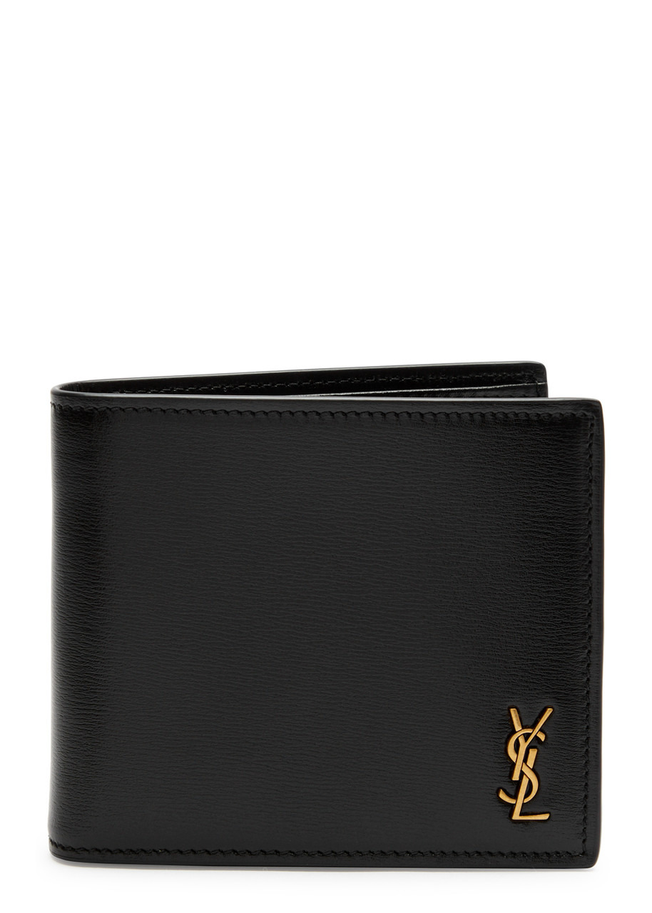 Logo leather wallet - 1