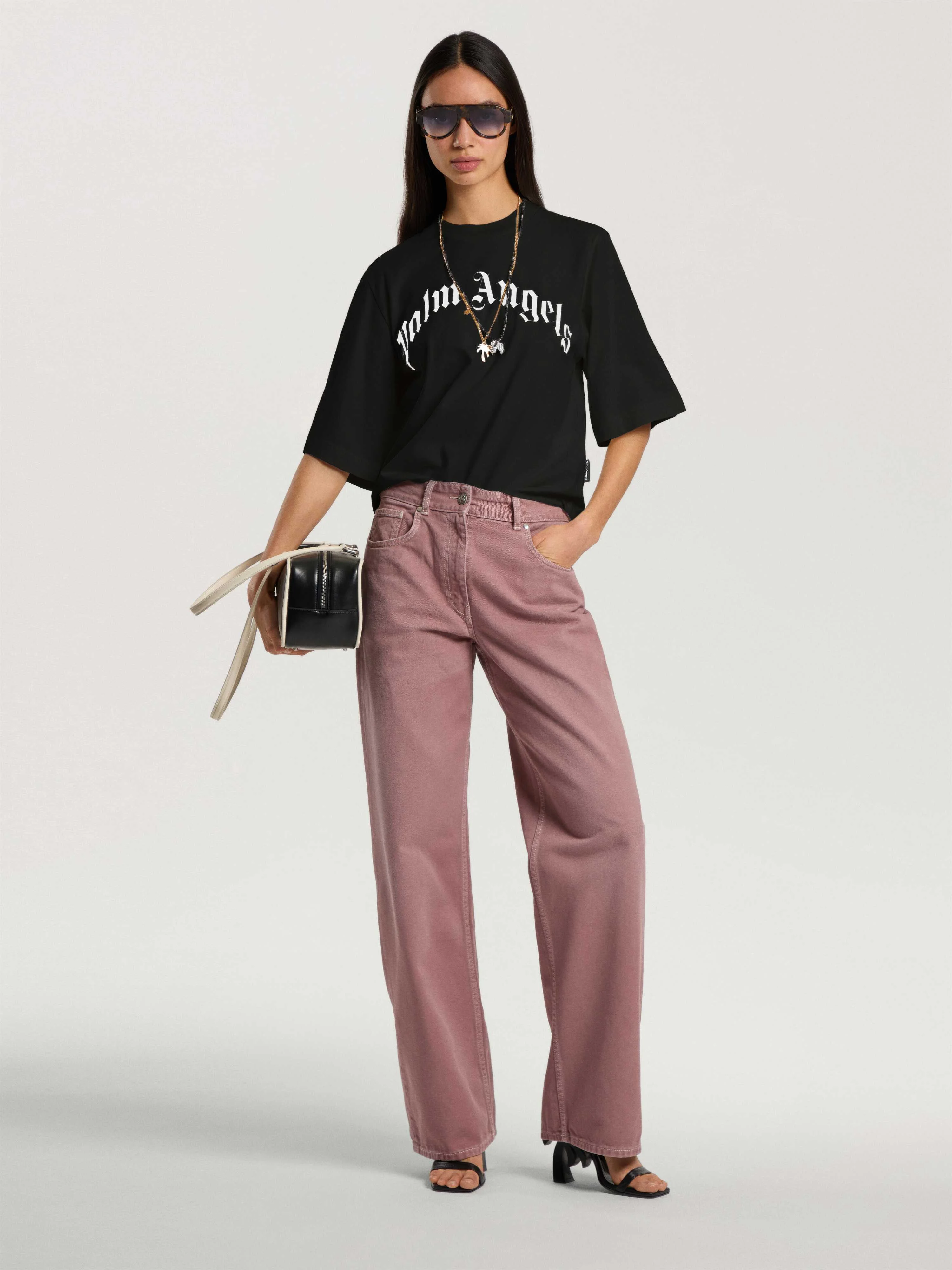Curved Logo Boxy T-Shirt - 1